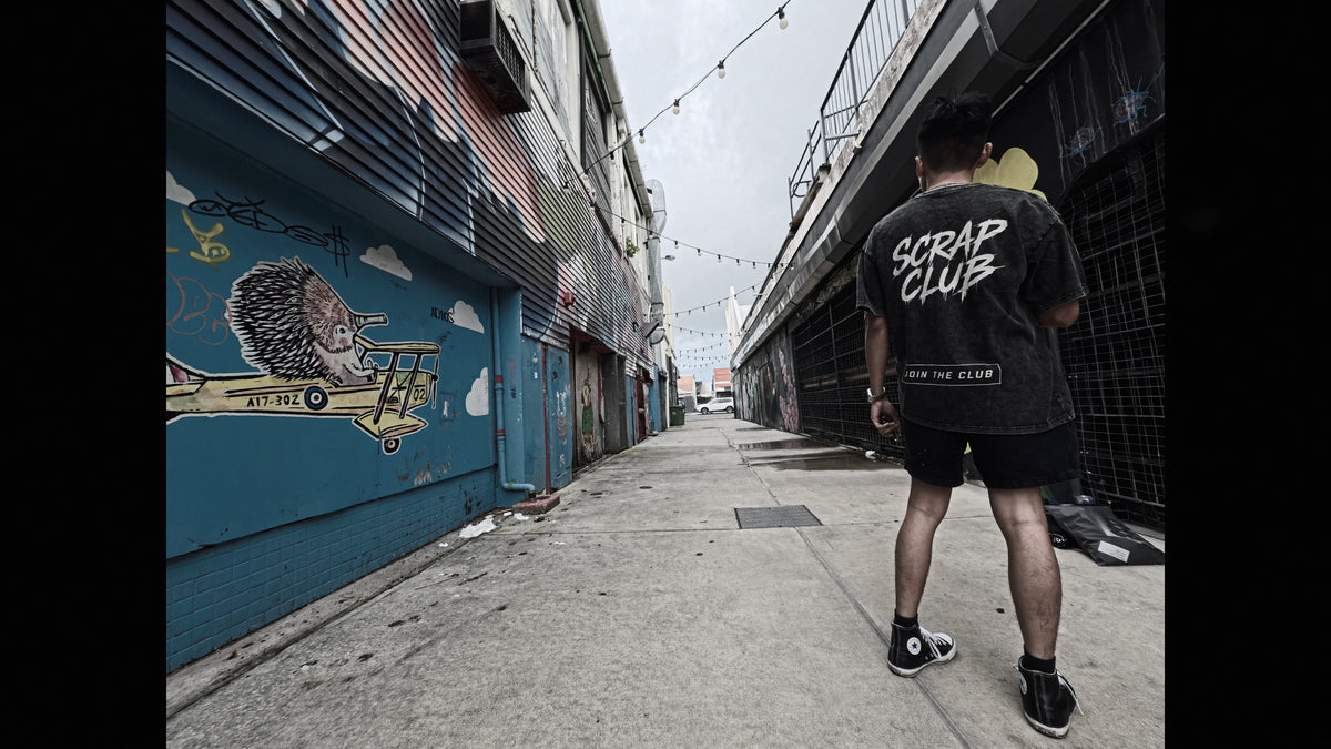 Scrap club oversized t-shirt (Streetwear collection)