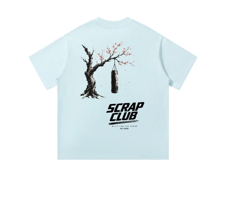 Sky Blue Cherry Blossom Tee
