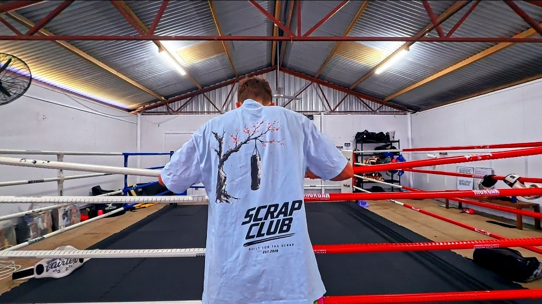 Sky Blue Cherry Blossom Tee